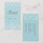 Cartes de visite élégants de fleuriste (Devant / Derrière)