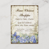 Cartes de visite élégants de magasin antique fait (Dos)