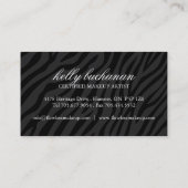 Cartes de visite élégants de maquilleur (Dos)