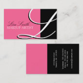 Cartes de visite élégants de monogramme (Devant / Derrière)