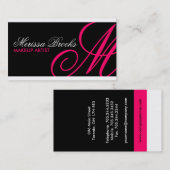 Cartes de visite élégants de monogramme (Devant / Derrière)