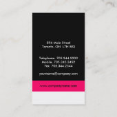 Cartes de visite élégants de monogramme (Dos)