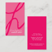 Cartes de visite élégants de monogramme (Devant / Derrière)