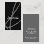 Cartes de visite élégants de monogramme (Devant / Derrière)