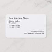 Cartes de visite élégants de monogramme (Dos)