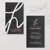 Cartes de visite élégants de monogramme (Devant / Derrière)