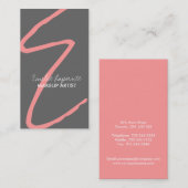 Cartes de visite élégants de monogramme (Devant / Derrière)