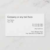 Cartes de visite élégants de monogramme (Dos)