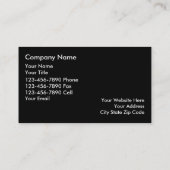 Cartes de visite élégants de monogramme de (Dos)