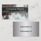 Cartes de visite élégants de paillettes (Devant / Derrière)