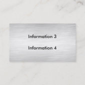 Cartes de visite élégants de paillettes (Dos)