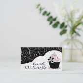 Cartes de visite élégants de petit gâteau (Debout devant)