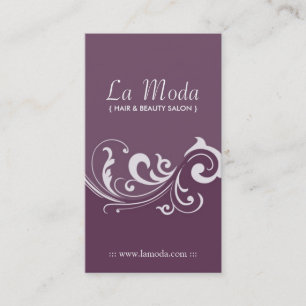 Cartes de visite élégants de salon