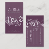 Cartes de visite élégants de salon (Devant / Derrière)