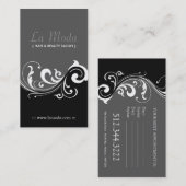 Cartes de visite élégants de salon (Devant / Derrière)