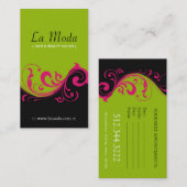 Cartes de visite élégants de salon (Devant / Derrière)