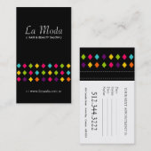 Cartes de visite élégants de salon (Devant / Derrière)