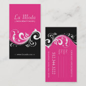 Cartes de visite élégants de salon (Devant / Derrière)