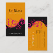 Cartes de visite élégants de salon (Devant / Derrière)