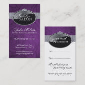 Cartes de visite élégants de salon et de spa (Devant / Derrière)