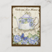 Cartes de visite élégants de thé de magasin fait (Dos)