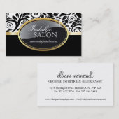 Cartes de visite élégants d'Esthetician (Devant / Derrière)