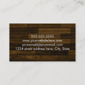 Cartes de visite élégants d'étudiant (Dos)