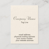 Cartes de visite élégants en filigrane d'or (Dos)