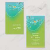 cartes de visite élégants en garderie (Devant / Derrière)