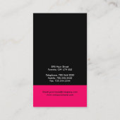 Cartes de visite élégants et audacieux (Dos)