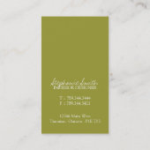 Cartes de visite élégants et modernes (Dos)