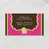 Cartes de visite élégants et modernes de petit (Dos)