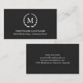 Cartes de visite élégants et modernes d'étudiant (Devant / Derrière)