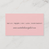 Cartes de visite élégants/modernes (Dos)