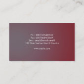 cartes de visite élégants modernes de pissenlits (Dos)