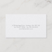 CARTES DE VISITE ÉLÉGANTS MOUS DE ROSES (Dos)