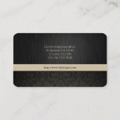 Cartes de visite élégants professionnels de (Dos)
