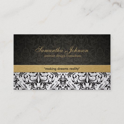 Cartes de visite élégants professionnels de (Devant)