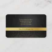 Cartes de visite élégants professionnels de (Dos)