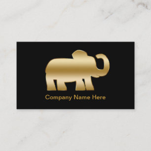 Cartes de visite éléphant simples