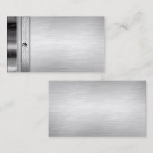 Cartes de visite en acier en métal (Devant / Derrière)