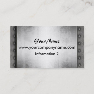 Cartes de visite en acier grunges de regard en