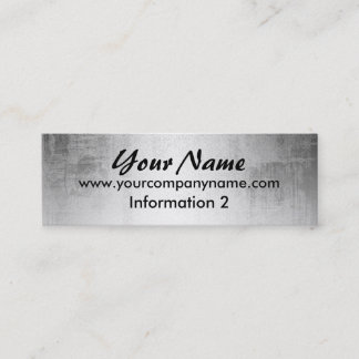 Cartes de visite en acier grunges de regard en
