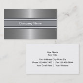 Cartes de visite en aluminium (Devant / Derrière)