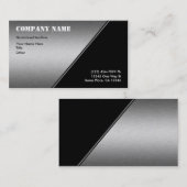 Cartes de visite en aluminium balayés (Devant / Derrière)