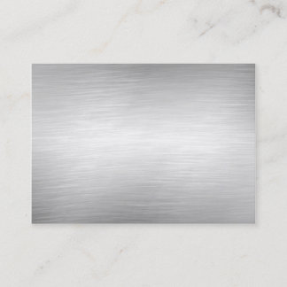Cartes de visite en aluminium balayés en métal
