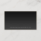 Cartes de visite en aluminium de monogramme (Dos)