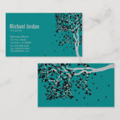 Cartes de visite en baisse de ~ de feuille (Devant / Derrière)