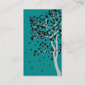 Cartes de visite en baisse de ~ de feuille (Dos)