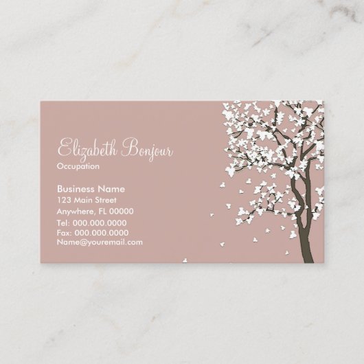 Cartes de visite en baisse de ~ de feuille (Devant)